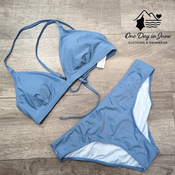 Cupshe Lace Up Back Bikini Swimsuit Size L - Picture 1 of 5